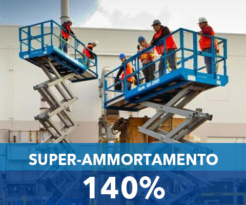 super ammortamento piattaforme aeree